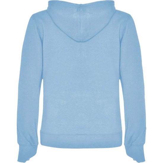 Roly Dames/Dames Urban Hooded Polycotton Sweatshirt (Hemelsblauw/Wit) - Image 2