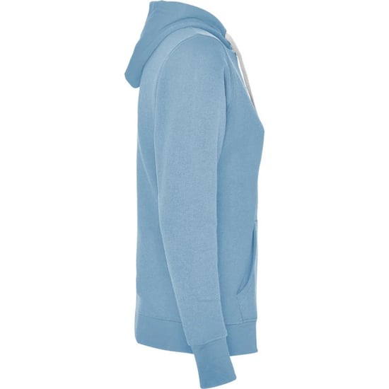 Roly Dames/Dames Urban Hooded Polycotton Sweatshirt (Hemelsblauw/Wit) - Image 3
