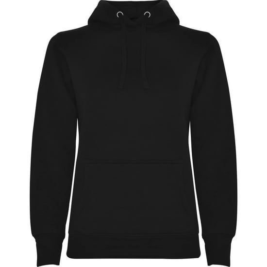 Roly Dames/Dames Urban Hooded Polycotton Sweatshirt (Zwart) - Image 1
