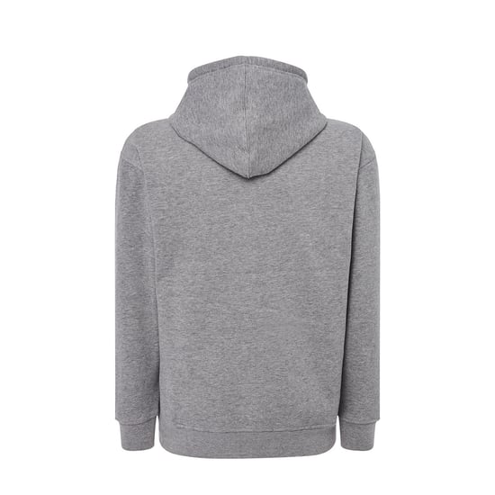 JHK Unisex effen capuchon met rits voor volwassenen (Grijze Melange) - Image 2