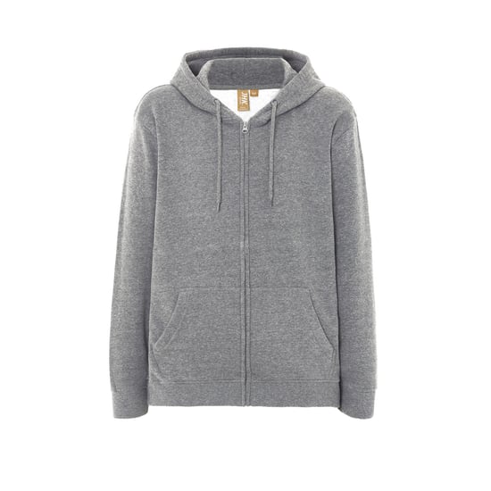 JHK Unisex Fuji Hoodie met volledige rits voor volwassenen (Grijze Melange) - Image 1