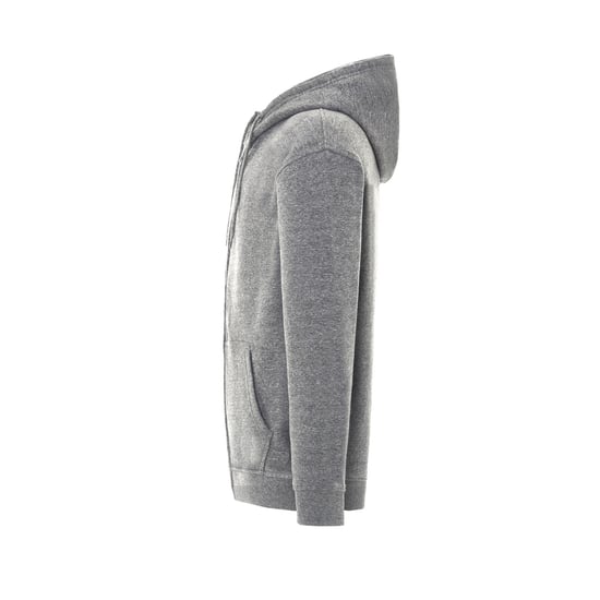 JHK Unisex Fuji Hoodie met volledige rits voor volwassenen (Grijze Melange) - Image 3