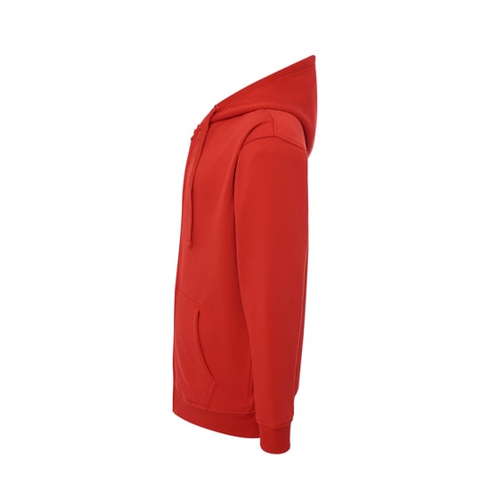 JHK Unisex effen capuchon met rits voor volwassenen (Rood) - Image 3