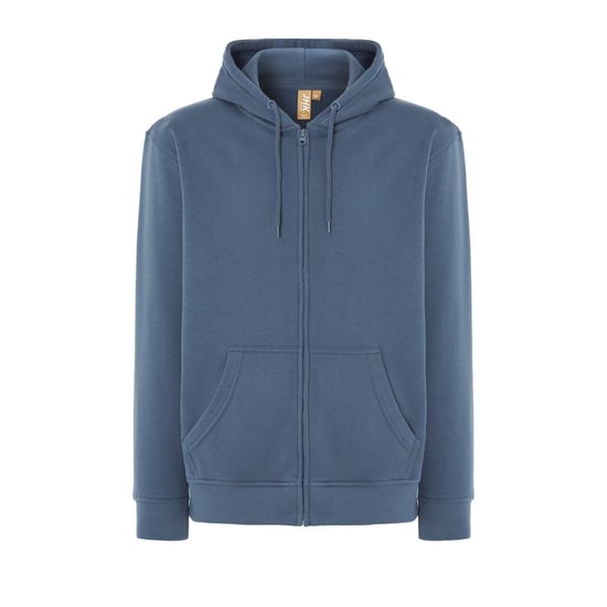 JHK Unisex Fuji Hoodie met volledige rits voor volwassenen (Staalblauw) - Image 1