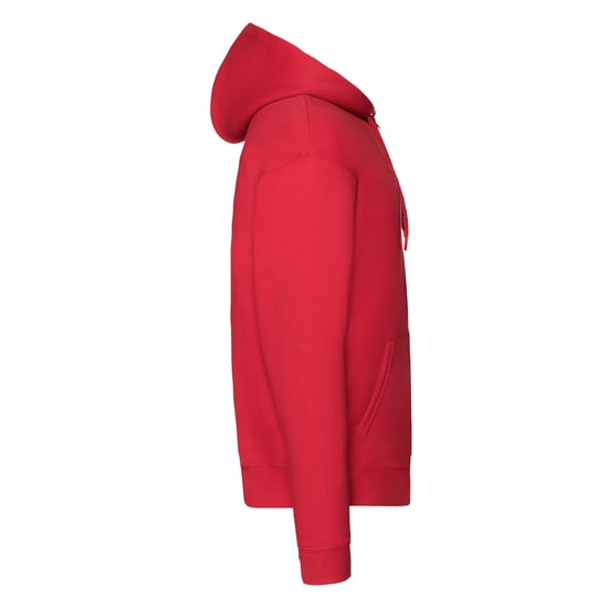 Fruit of the Loom Heren Premium Full Zip Hoodie (Rood) - Image 3