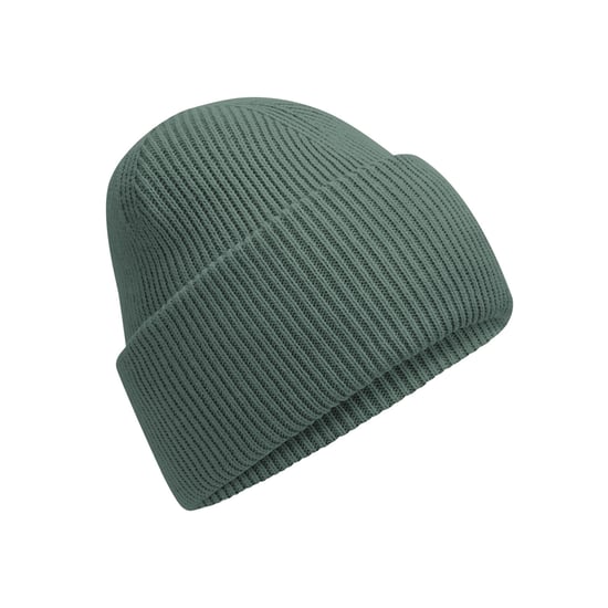 Beechfield Unisex Classic Engineered Crown Beanie voor volwassenen (Marinegroen) - Image 1