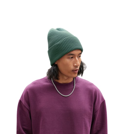 Beechfield Gebreide oversized muts (Marinegroen) - Image 2