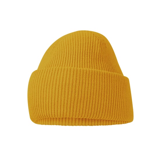 Beechfield Unisex Classic Engineered Crown Beanie voor volwassenen (Mosterd) - Image 2