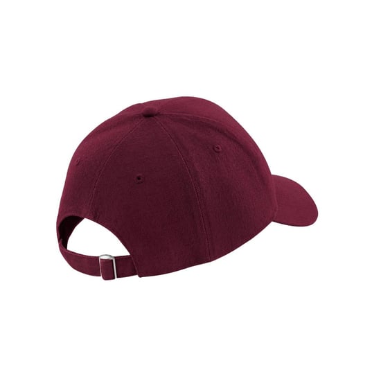 Beechfield Unisex Pro-Style Heavy Brushed Cotton Baseball Cap voor volwassenen (Bourgondië) - Image 2