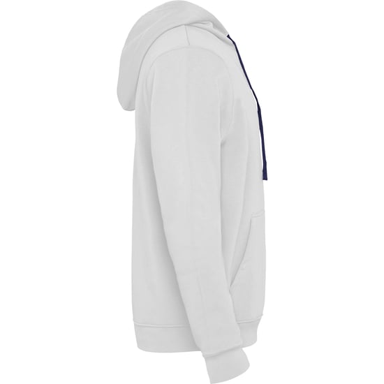 Roly Heren Urban Hoodie (Wit/Zwaar Blauw) - Image 3