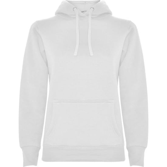 Roly Dames/Dames Urban Hooded Polycotton Sweatshirt (Wit) - Image 1