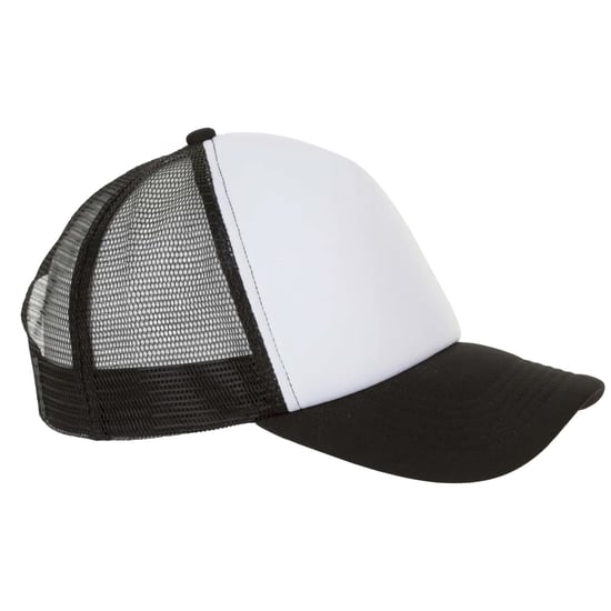 SOLS Bubble Colour Block Baseball Cap (Wit/zwart) - Image 3