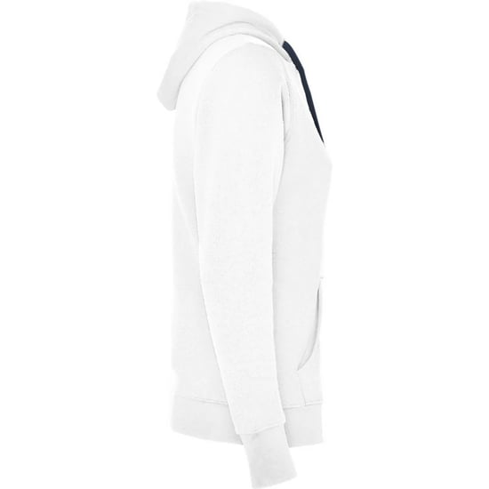 Roly Dames/Dames Urban Hooded Polycotton Sweatshirt (Wit/Zwaar Blauw) - Image 3