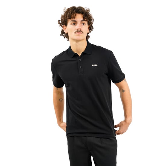 Men's Hugo Donos222 Polo Shirt in Black - Image 4