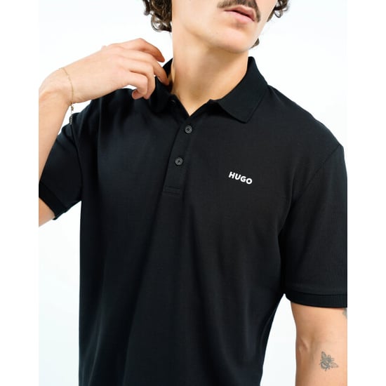 Men's Hugo Donos222 Polo Shirt in Black - Image 6