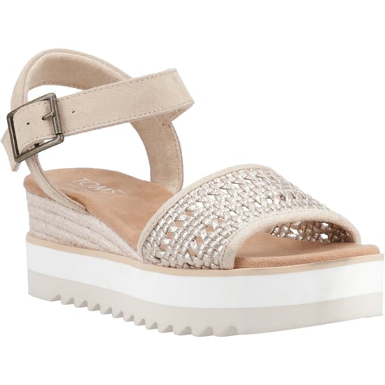 TOMS Diana Leren Damessandalen Champagne - Image 1
