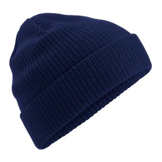Beechfield Biologische Katoenen Beanie (Marine Oxford) - Image 1