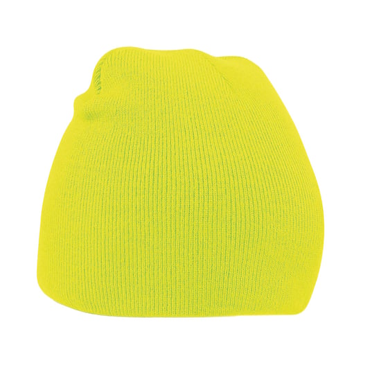 Beechfield Unisex Original Pull-On muts voor volwassenen (Fluorescerend Geel) - Image 1