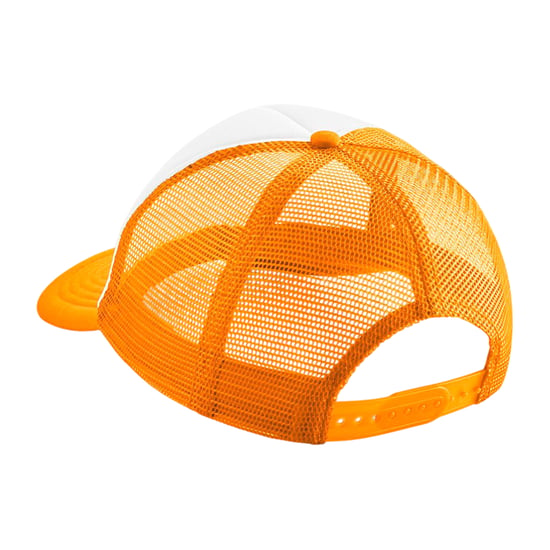Beechfield Kinder/Kinder Vintage Trucker Cap (Oranje/Wit) - Image 2