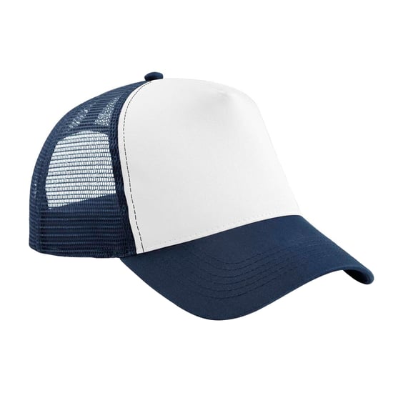 Beechfield Kinder/Kids Snapback Trucker Cap (Franse marine / Wit) - Image 1