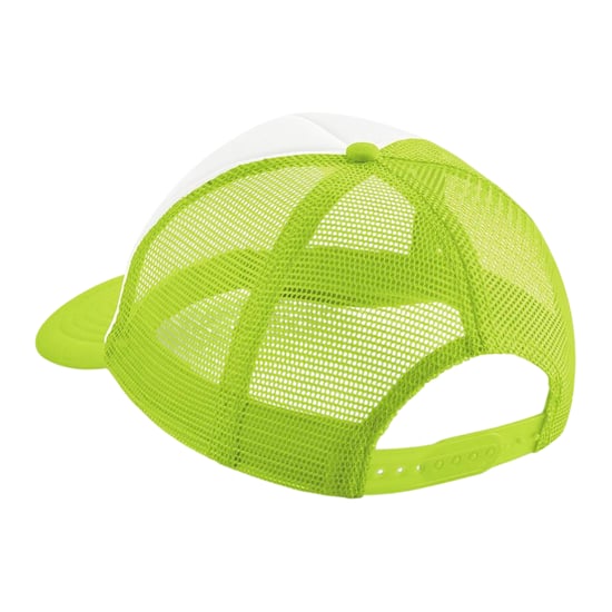 Beechfield Kinder/Kinder Vintage Trucker Cap (Kalk groen/wit) - Image 2