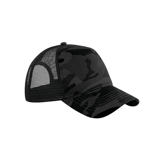 Beechfield Camo Snapback Trucker-cap voor volwassenen (Middernacht) - Image 1