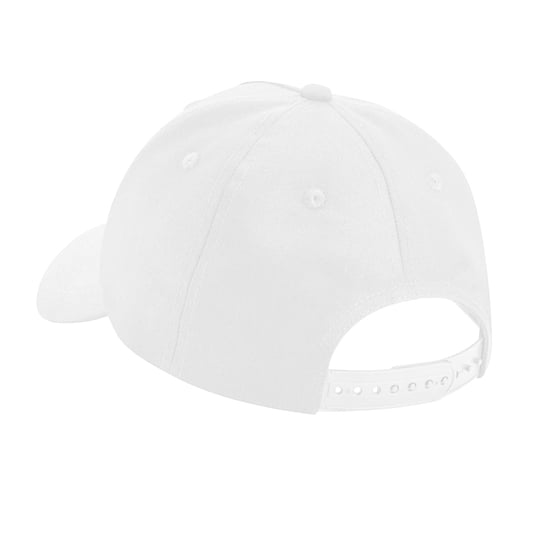 Beechfield 5 Panelen Biologisch Katoenen Baseball Cap (Wit) - Image 2