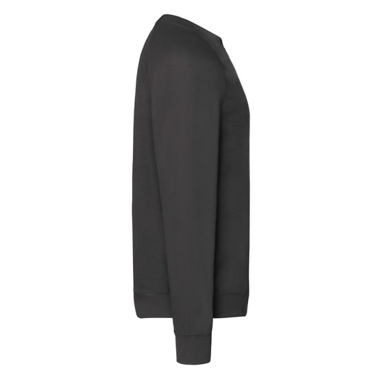 Fruit of the Loom Heren Klassiek Raglan Sweatshirt (Zwart) - Image 3