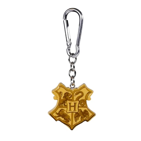 Harry Potter Zweinstein Crest 3D Sleutelhanger (Geel) - Image 1