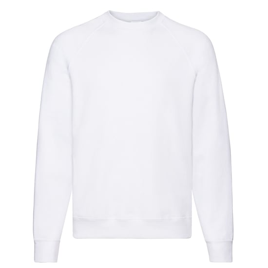 Fruit of the Loom Heren Klassiek Effen Raglan Sweatshirt (Wit) - Image 1