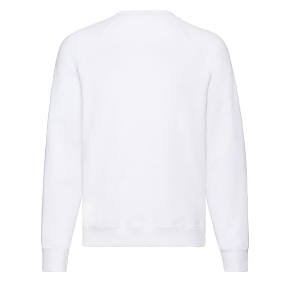 Fruit of the Loom Heren Klassiek Effen Raglan Sweatshirt (Wit) - Image 2