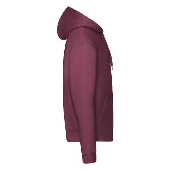 Fruit of the Loom Heren Premium Full Zip Hoodie (Bourgondië) - Image 3