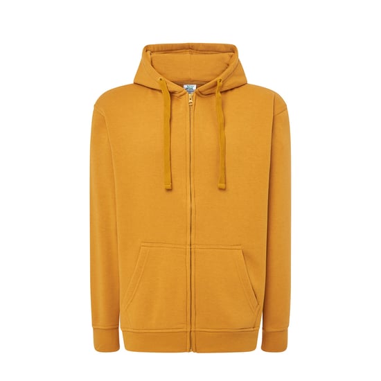 JHK Unisex effen capuchon met rits voor volwassenen (Mosterd) - Image 1