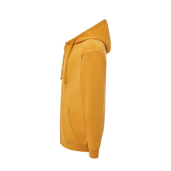 JHK Unisex effen capuchon met rits voor volwassenen (Mosterd) - Image 3