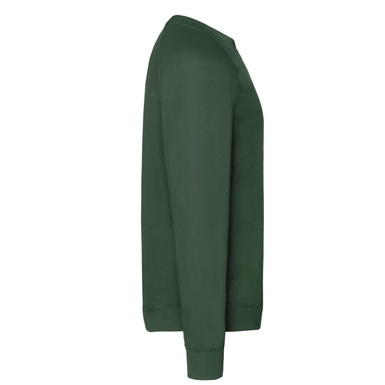 Fruit of the Loom Heren Klassiek Raglan Sweatshirt (Fles groen) - Image 3