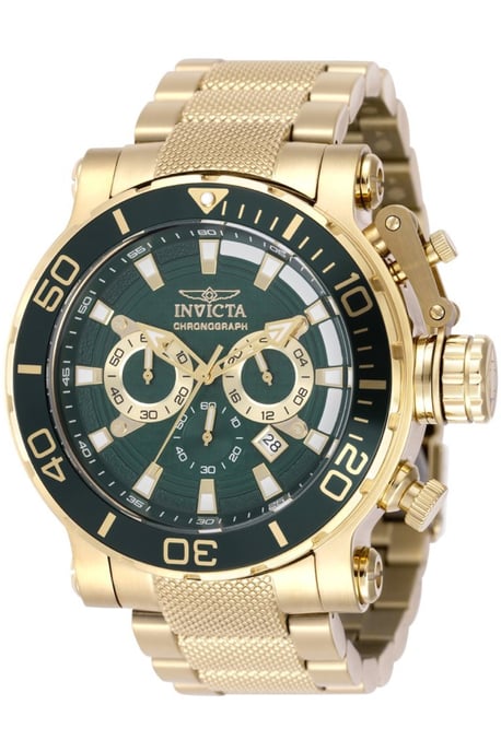 Invicta Coalition Forces 50230 Herenhorloge - Quartz Uurwerk - Roestvrij Staal met Groene Wijzerplaat - 52 mm - Image 1