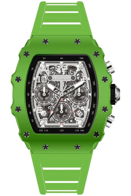 INVICTA Racing 69705 Herenhorloge - Quartz Uurwerk - Acryl met Zilveren Wijzerplaat - 43 mm - Image 1