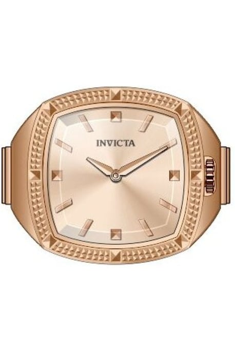 Invicta Mini Ring 50639 Dameshorloge - Quartz Uurwerk - Roestvrij Staal met Roze Gouden Wijzerplaat - 23 mm - Image 1