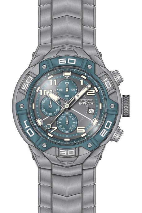 INVICTA Speedway 49881 Herenhorloge - Quartz Uurwerk - Roestvrij Staal met Grijze Wijzerplaat - 50 mm - Image 1