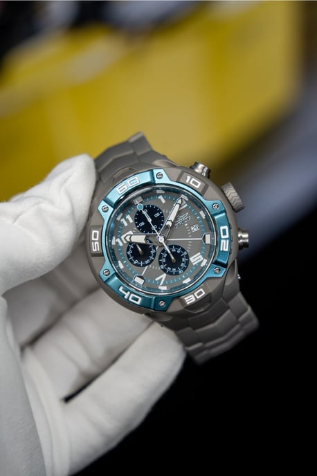 INVICTA Speedway 49881 Herenhorloge - Quartz Uurwerk - Roestvrij Staal met Grijze Wijzerplaat - 50 mm - Image 2