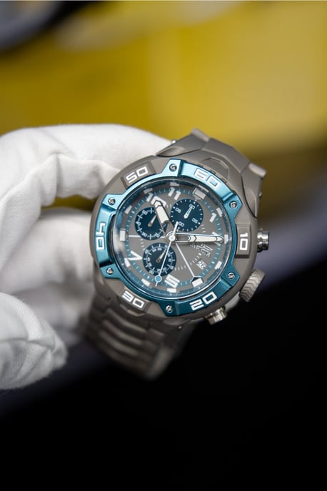 INVICTA Speedway 49881 Herenhorloge - Quartz Uurwerk - Roestvrij Staal met Grijze Wijzerplaat - 50 mm - Image 5