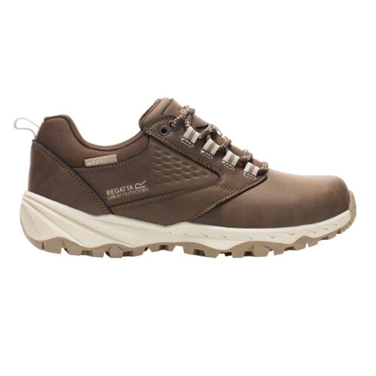 Regatta Dames/Dames Amble Synthetisch Leren Waterdichte Wandelschoenen (Kastanje/warm beige) - Image 1