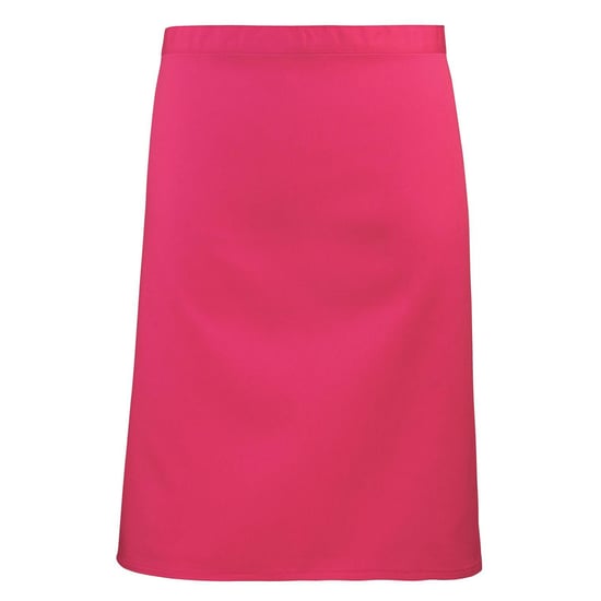 Premier Unisex Volwassenencollectie Halflang Taille Schort (Heet Roze) - Image 1