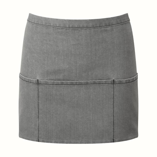 Premier Colours Collectie Denim schort met 3 zakken (Grijze Denim) - Image 1