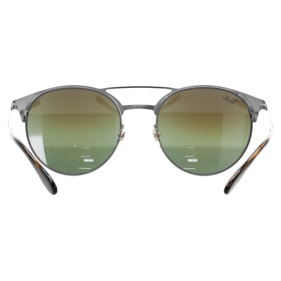 Ray Ban RB3545 spiegelzonnebril in blauw metaal - Image 4