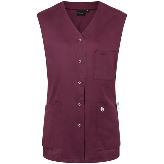 Karlowsky Dames/Dames Essential mouwloze werktuniek (Aubergine) - Image 1