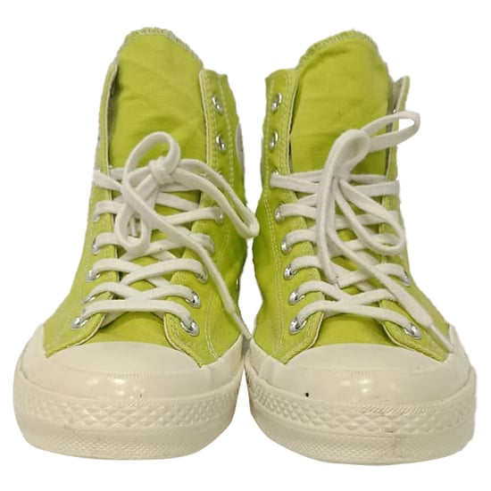 Comme des Garçons Play x Converse Chuck 70 hoge sneakers in groen canvas - Image 2