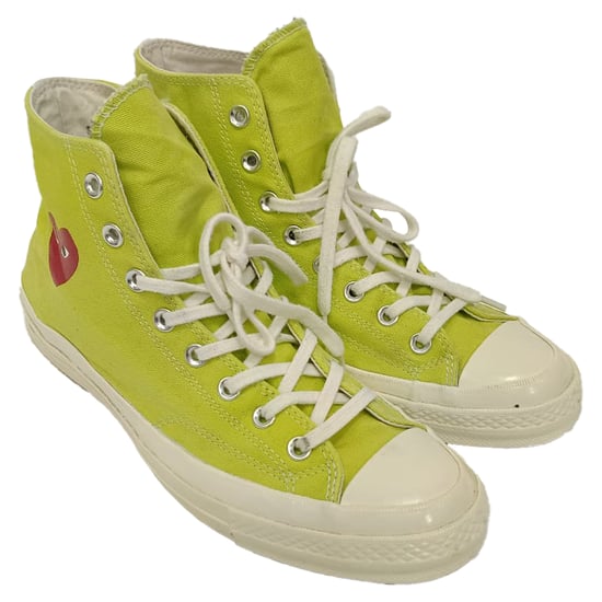 Comme des Garçons Play x Converse Chuck 70 hoge sneakers in groen canvas - Image 6