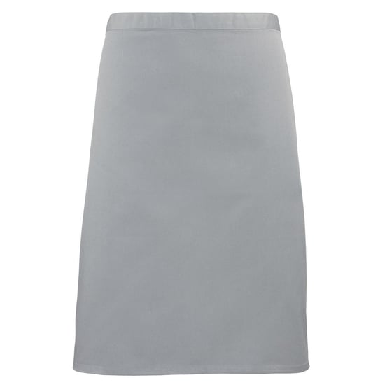 Premier Unisex Volwassenencollectie Halflang Taille Schort (Zilver) - Image 1