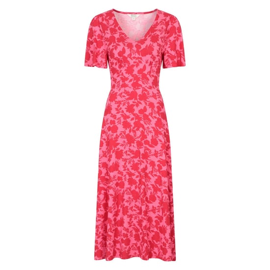 Mountain Warehouse Dames/Dames Como Bloemen Midi Jurk (Koraal) - Image 1